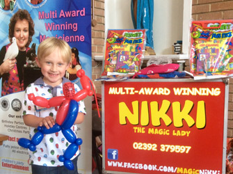 Birthday boy with presents